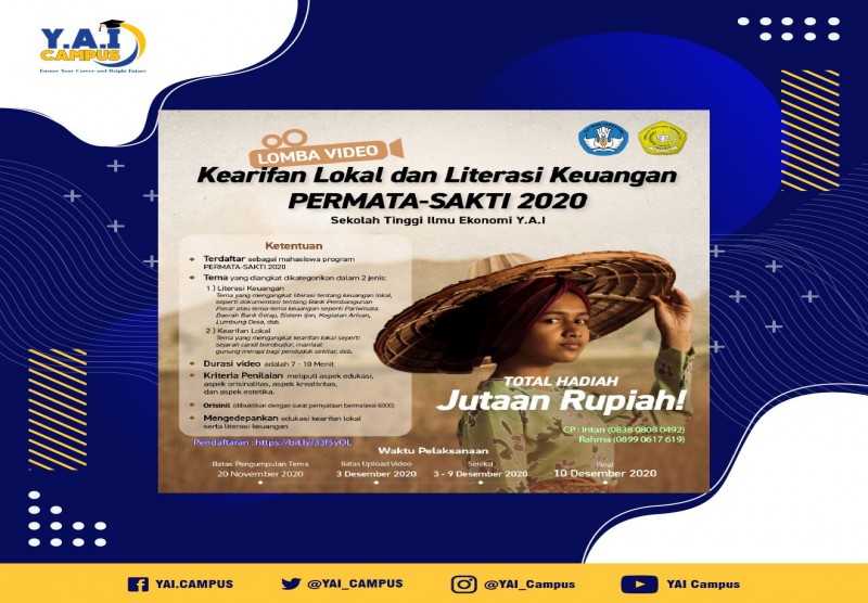 Lomba Video "Kearifan Lokal dan Literasi Keuangan PERMATA-SAKTI 2020"