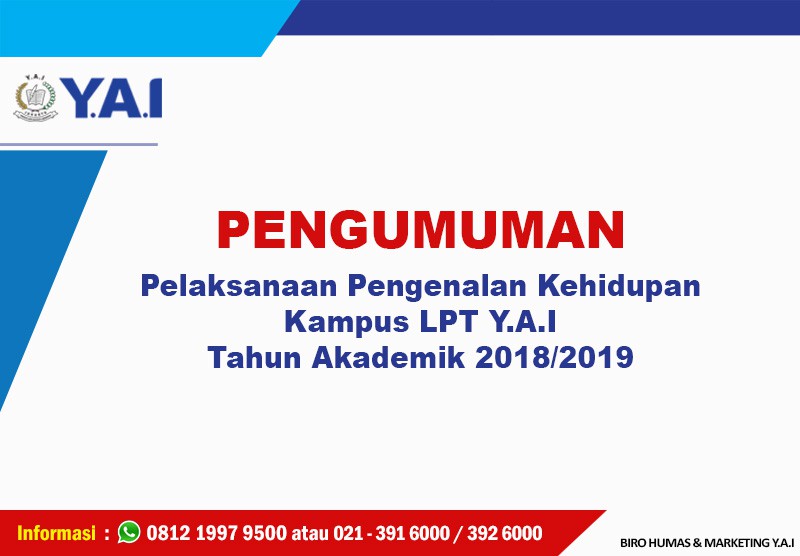 PENGUMUMAN PKKMB TA 2018/2019