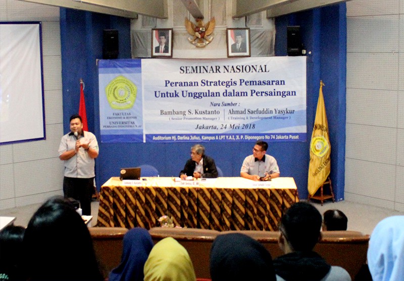 Seminar Nasional "Peran Strategis Pemasaran untuk Unggul dalam Persaingan" di Kampus UPI Y.A.I