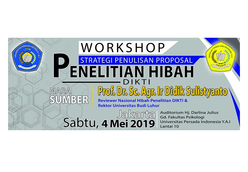 Workshop "Strategi Penulisan Proposal Hibah Penelitian"