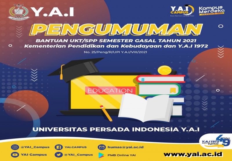 PENGUMUMAN UANG KULIAH TUNGGAL (UKT)/ SUMBANGAN PEMBINAAN PENDIDIKAN (SPP) SEMESTER GASAL TAHUN 2021