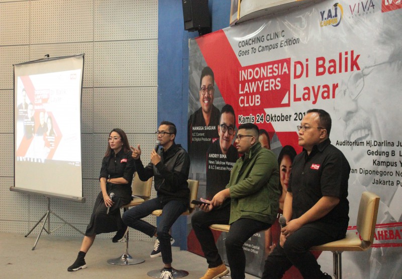 Coaching Clinic Goes to Campus Edition "Indonesia Lawyer Club - Di Balik Layar"