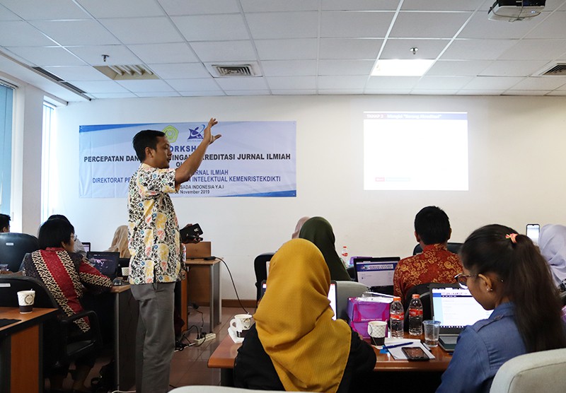 Workshop Percepatan dan Perdampingan Akreditasi Jurnal Ilmiah